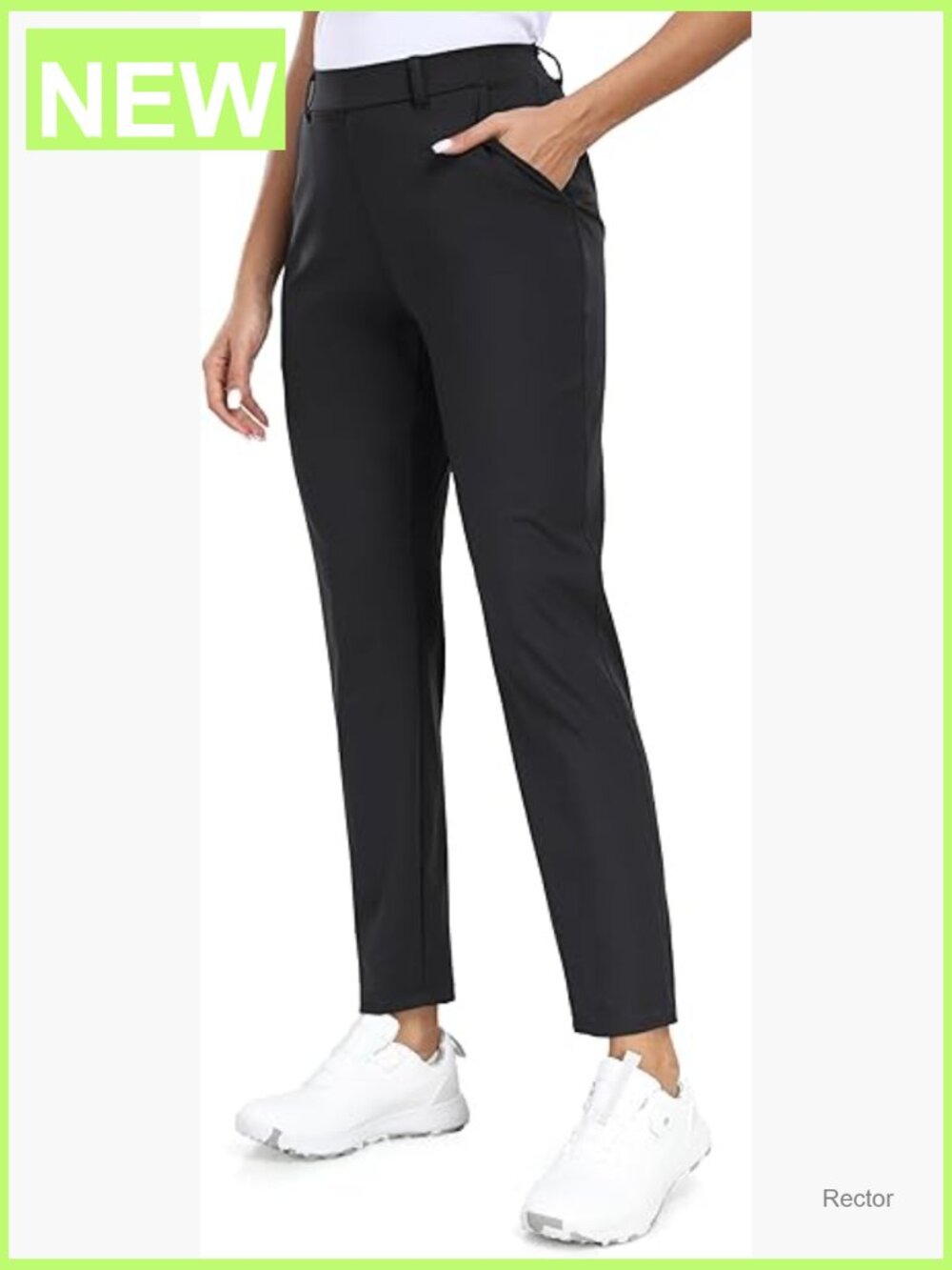 Women's Stretchy 7/8 Ankle Golf Pants Pull On Business Casual Travel Dress